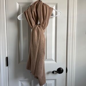 NWT New Talbots Metallic Gold Wrap Scarf
